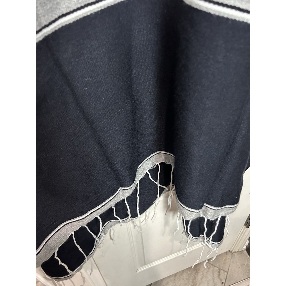 Dallas Cowboys Football Team Poncho  Handmade Sarape Jorongo Warm Embroidered - Picture 6 of 6